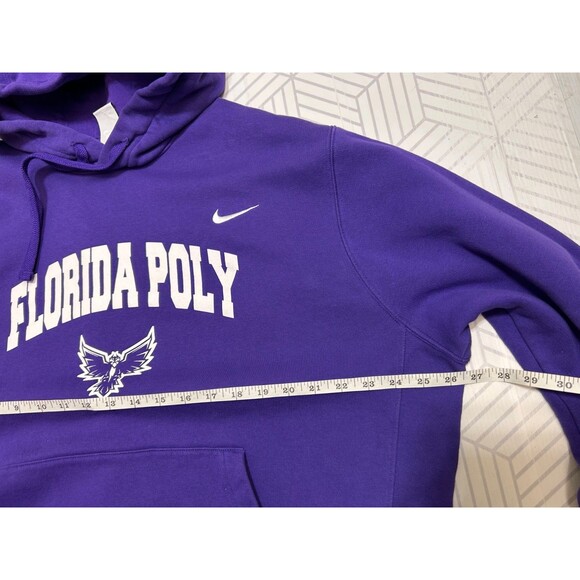 NIKE Size XL Purple FLORIDA POLY University Fleece Pullover Sweatshirt Hoodie c - Picture 6 of 7